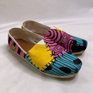 Women’s canvas slip on shoes size 9 Disneys nightmare before Christmas sally